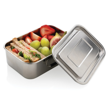 Logotrade Werbeartikel das Foto: Auslaufsichere Lunchbox aus RCS recyceltem Stainless Steel
