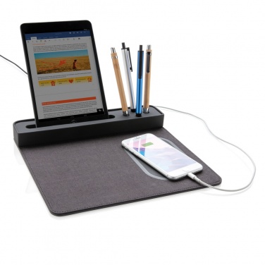 Logotrade Geschäftsgeschenke das Foto: Air Mousepad mit 5W Wireless Charger und USB