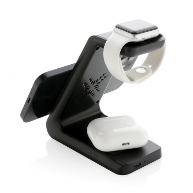 Logotrade Werbegeschenke das Foto: Urban Vitamin Fairfield 3-in-1 Charger aus RCS rPlastik