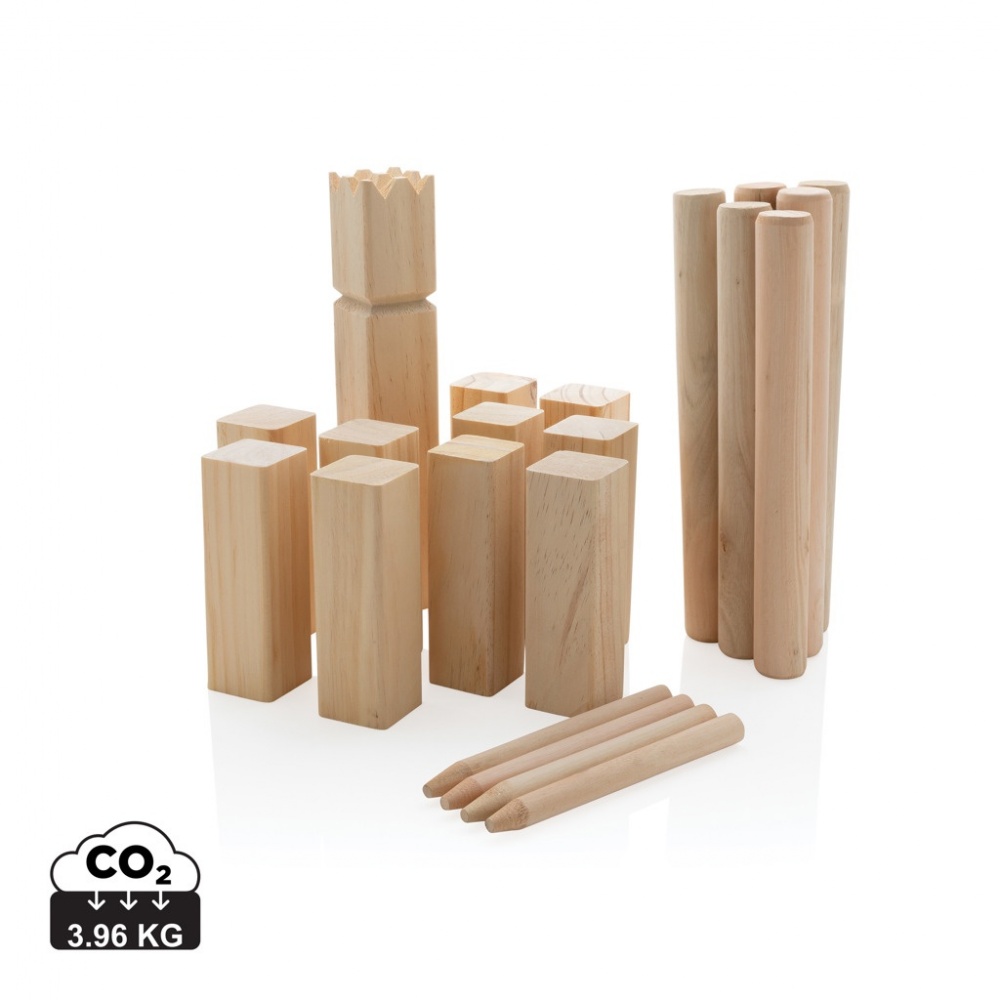 Logotrade werbemittel das Foto: Kubb Outdoor Wurfspiel aus Holz