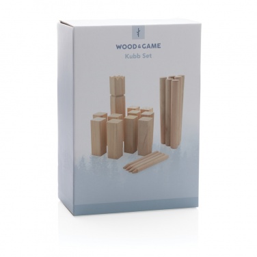Logotrade Firmengeschenke das Foto: Kubb Outdoor Wurfspiel aus Holz