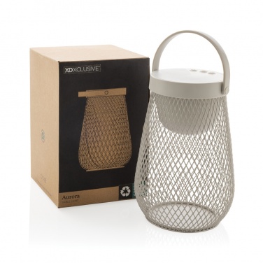 Logotrade Werbeartikel das Foto: Aurora USB-Tischlampe aus RCS recyceltem ABS