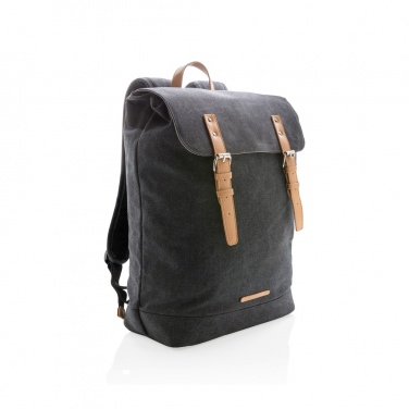 Logotrade Werbeartikel das Foto: Canvas Laptop-Rucksack, PVC-frei