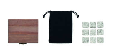 Logotrade Firmengeschenke das Foto: Stein-Eiswürfel-Set