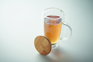 Logotrade werbemittel das Foto: Doppelwandiger Glasbecher 450ml