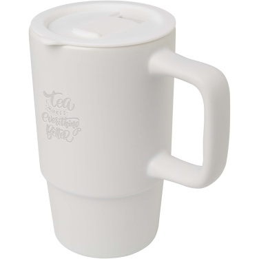 Logotrade Werbegeschenke das Foto: Carter 450 ml Keramiktasse mit Kunststoffdeckel