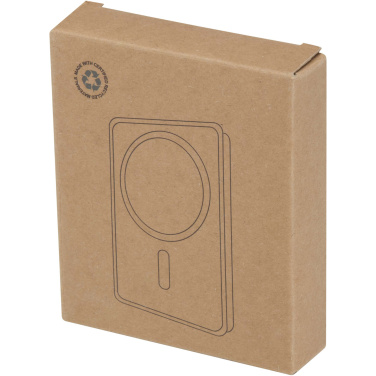 Logotrade Logogeschenke das Foto: Acrab 15 W 10.000 mAh magnetische kabellose Powerbank mit 20 W PD aus recyceltem Kunststoff