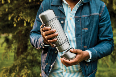 Logotrade Werbegeschenke das Foto: Black+Blum Explorer Flasche Duo 1L