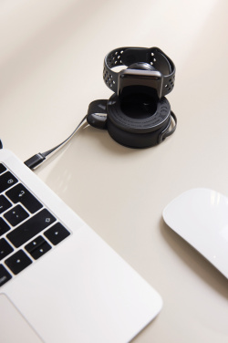 Logotrade Werbeartikel das Foto: VINGA Baltimore 2-in-1 kabelloser 15W RCS Travel Charger