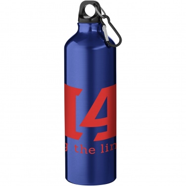 Logotrade corporate gift picture of: Oregon 770 ml aluminium water bottle with carabiner