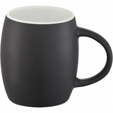 Logo trade promotional products image of: Hearth 400 ml ceramic mug with wooden coaster