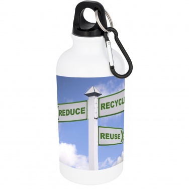Logo trade business gifts image of: Oregon 400 ml sublimation water bottle