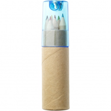Logo trade business gift photo of: Kram 6-piece coloured pencil set