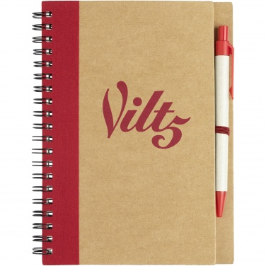 Logotrade promotional merchandise image of: Priestly recycled notebook with pen