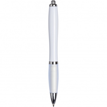 Logo trade corporate gift photo of: Nash ballpoint pen with coloured barrel and grip