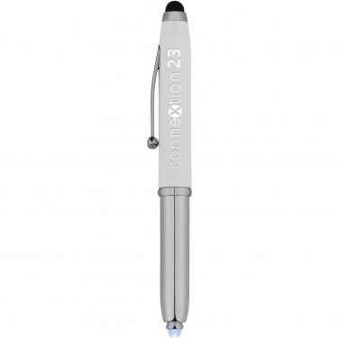 Logo trade advertising products image of: Xenon stylus ballpoint pen with LED light