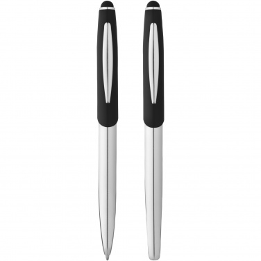 Logotrade promotional merchandise photo of: Geneva stylus ballpoint pen and rollerball pen set