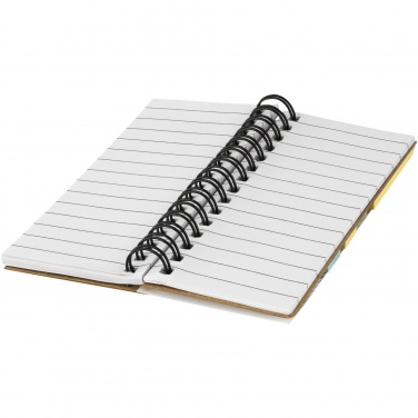 Logo trade promotional giveaway photo of: Spinner spiral notebook with coloured sticky notes