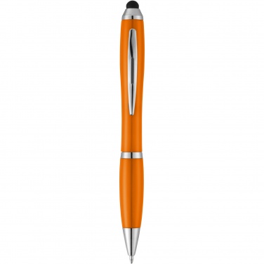 Logotrade promotional gift image of: Nash stylus ballpoint pen with coloured grip
