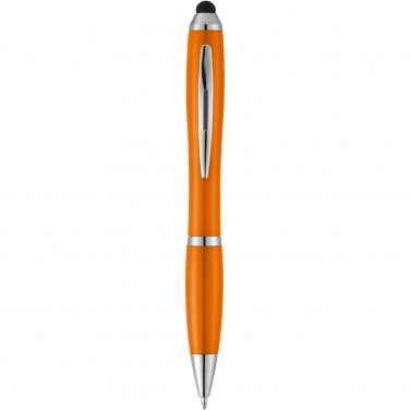 Logotrade promotional products photo of: Nash stylus ballpoint pen with coloured grip