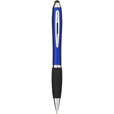 Logotrade promotional merchandise photo of: Nash coloured stylus ballpoint pen with black grip