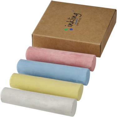 Logo trade corporate gifts image of: Screech 4-piece chalk set