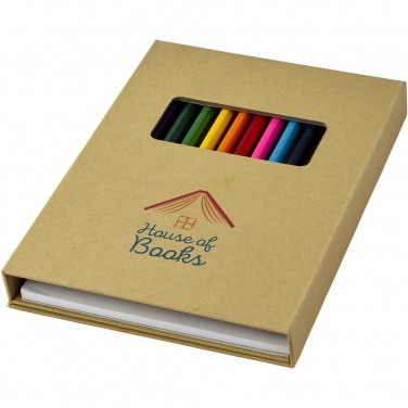 Logotrade promotional gift picture of: Pablo colouring set with drawing paper