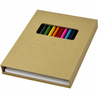 Logo trade promotional merchandise picture of: Pablo colouring set with drawing paper