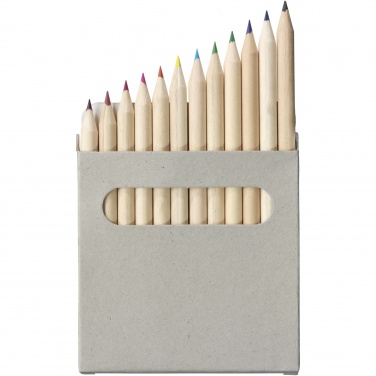 Logo trade promotional gift photo of: Tallin 12-piece coloured pencil set