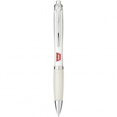 Logo trade promotional gifts image of: Nash ballpoint pen coloured barrel and grip