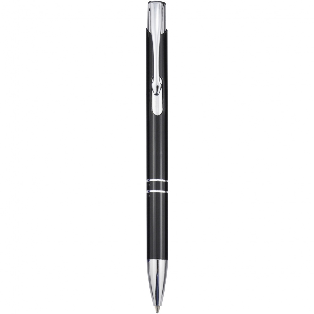Logotrade promotional item picture of: Moneta aluminium click ballpoint pen (blue ink)