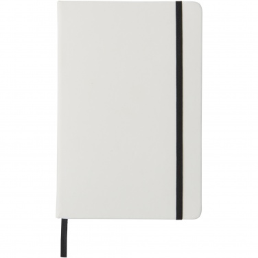 Logotrade promotional items photo of: Spectrum A5 white notebook with coloured strap