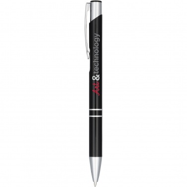 Logotrade business gift image of: Moneta anodized aluminium click ballpoint pen