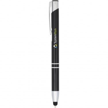 Logotrade promotional item image of: Moneta anodized aluminium click stylus ballpoint pen