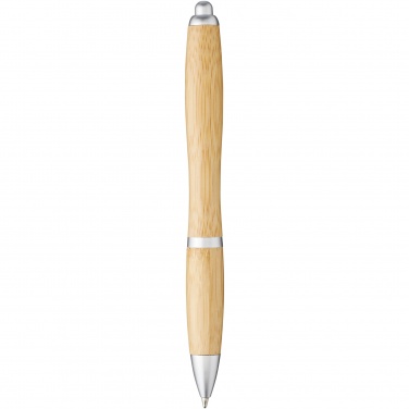 Logo trade promotional merchandise image of: Nash bamboo ballpoint pen
