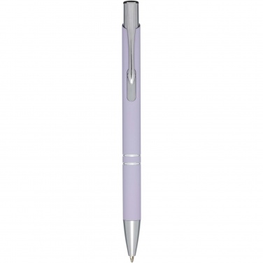 Logo trade promotional items image of: Moneta soft touch ballpoint pen