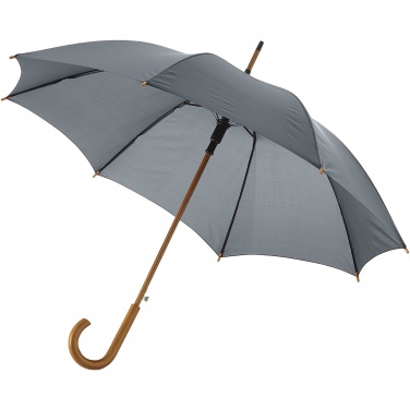 Logo trade advertising products image of: Kyle 23" auto open umbrella wooden shaft and handle