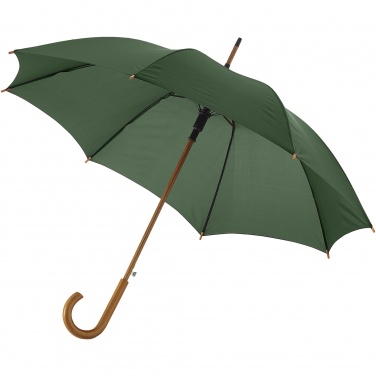 Logo trade promotional items image of: Kyle 23" auto open umbrella wooden shaft and handle