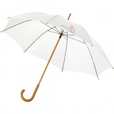 Logo trade advertising product photo of: Jova 23" umbrella with wooden shaft and handle