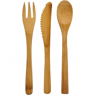 Logo trade promotional merchandise photo of: Celuk bamboo cutlery set