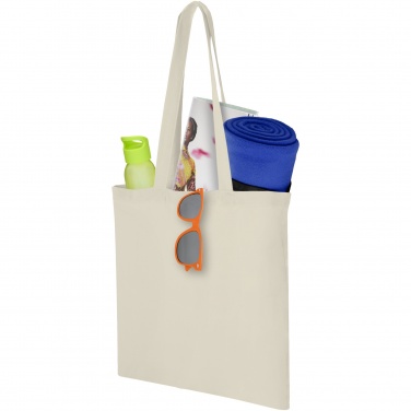 Logo trade promotional merchandise picture of: Carolina 100 g/m² cotton tote bag 7L