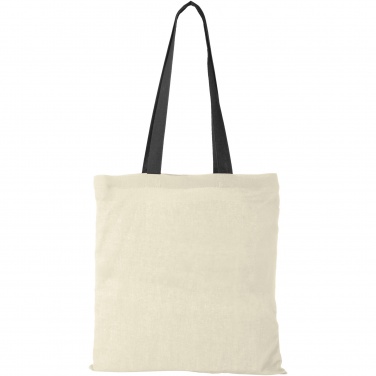 Logotrade promotional item image of: Nevada 100 g/m² cotton tote bag coloured handles 7L
