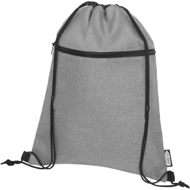 Logo trade corporate gifts image of: Ross RPET drawstring bag 5L