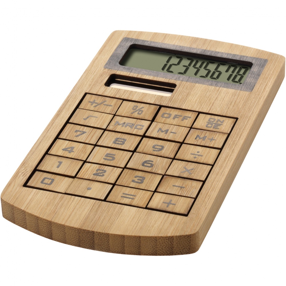 Logotrade promotional item image of: Eugene calculator made of bamboo