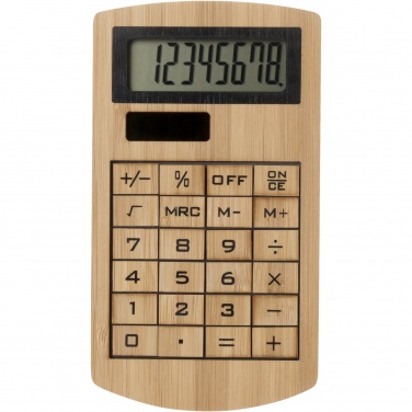 Logo trade promotional giveaways image of: Eugene calculator made of bamboo