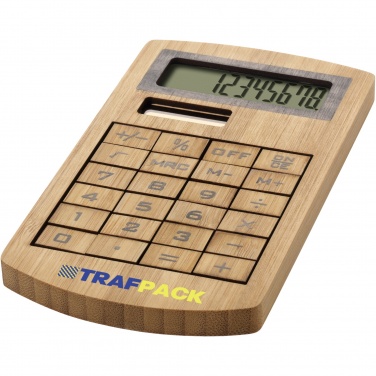 Logotrade corporate gift picture of: Eugene calculator made of bamboo