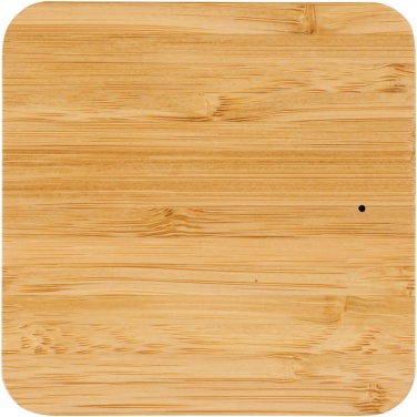 Logotrade promotional giveaway picture of: Leaf 5W bamboo and fabric wireless charging pad