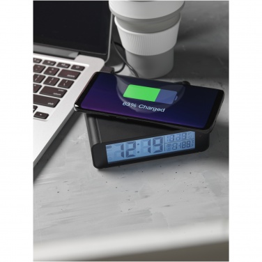 Logotrade promotional giveaway image of: Seconds 5W wireless charging clock