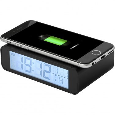 Logo trade promotional merchandise image of: Seconds 5W wireless charging clock