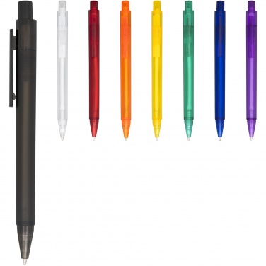 Logo trade business gifts image of: Calypso frosted ballpoint pen